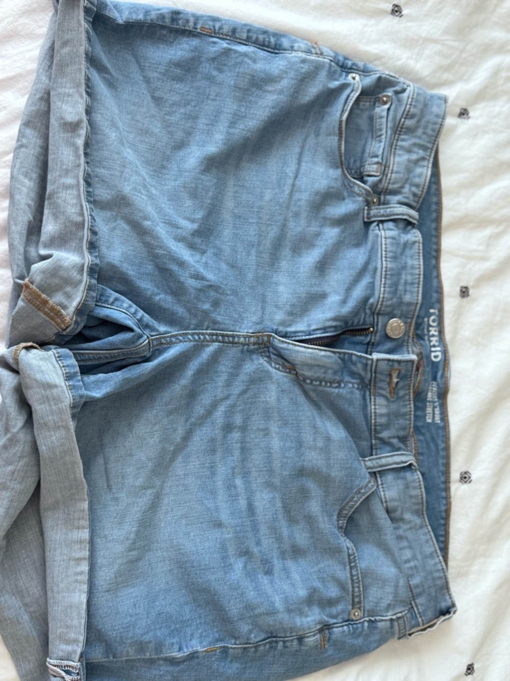 torrid Light Blue Denim Jean Shorts